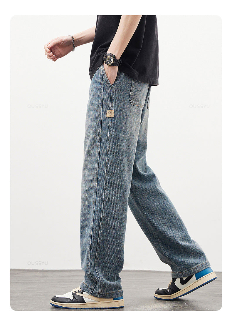 Jean Droit Masculin en Coton Premium