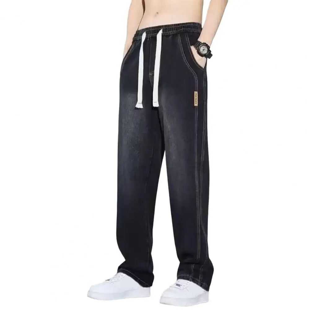 Jean Droit Masculin en Coton Premium