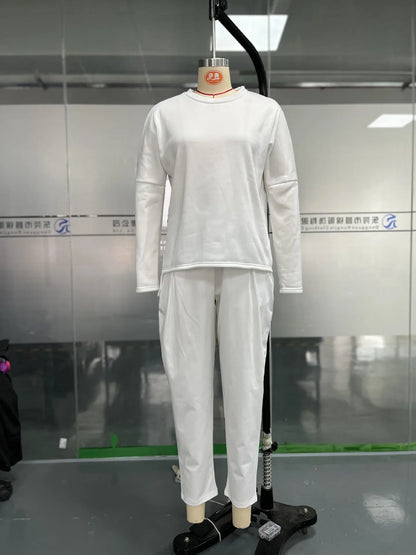 Ensemble Confort Moderne : Haut à manches longues + Pantalon