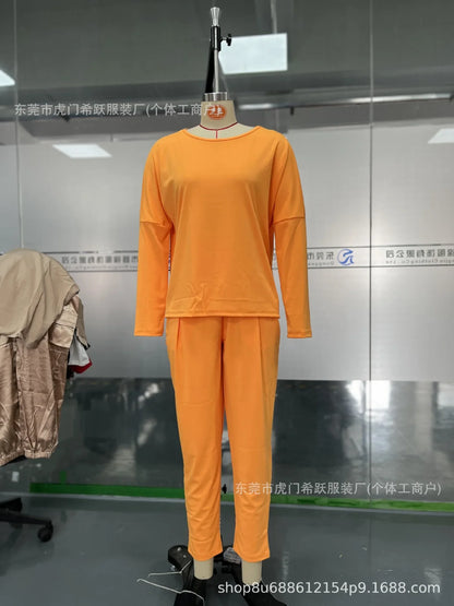 Ensemble Confort Moderne : Haut à manches longues + Pantalon