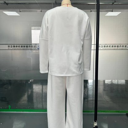 Ensemble Confort Moderne : Haut à manches longues + Pantalon